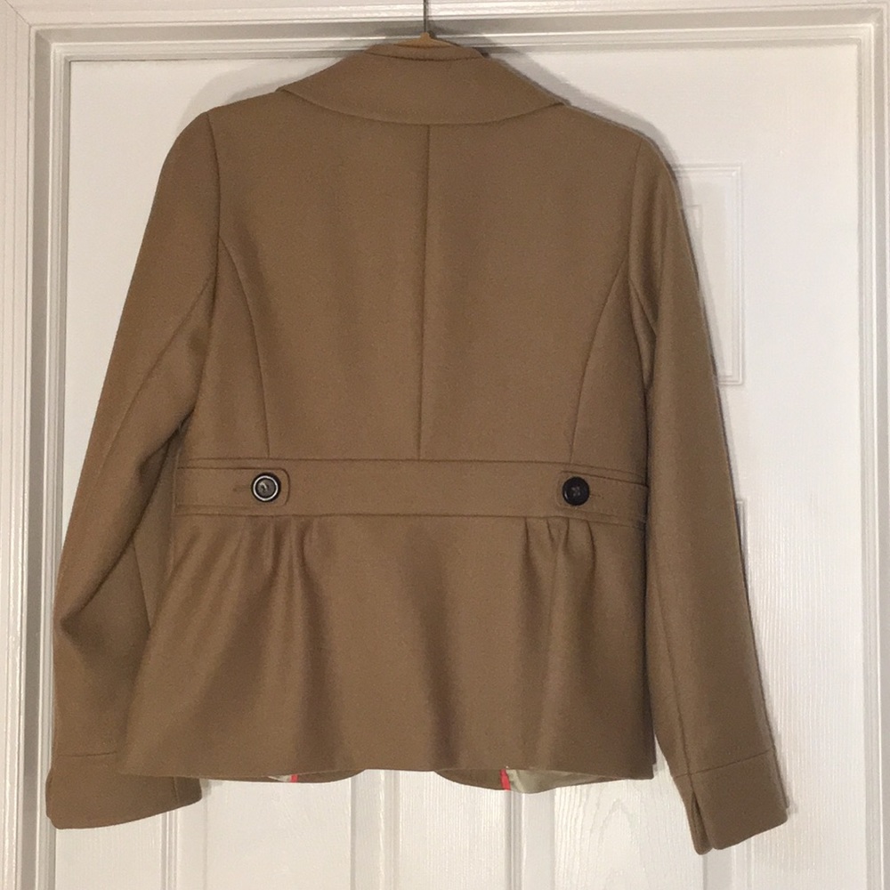 Tan J. Crew 100% Wool Jacket - Picture 3 of 5
